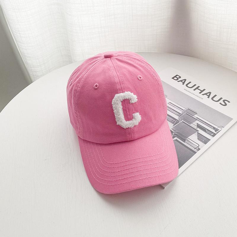 Letter Baseball Cap for Women In Summer New Style Curved Korean Style Showing Face Small Sun Protection Couple Baseball Cap for Men