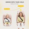 Leon Highback Booster Seat, ISOFIX, i-Size R129, 100-150cm, 3-12 Years, Seatbelt Clip (Pink)
