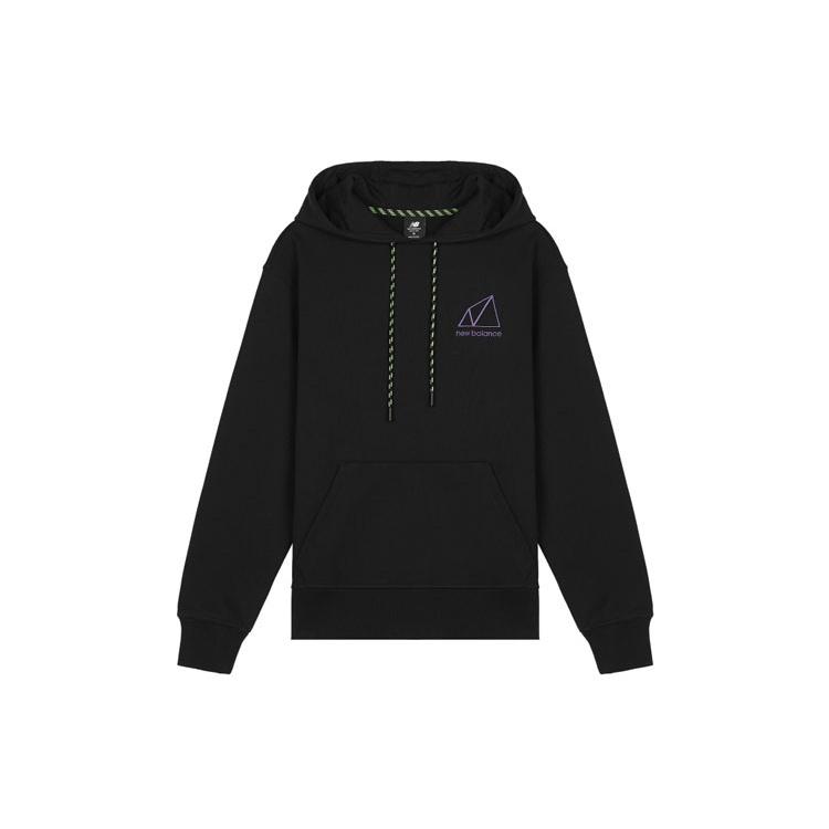 New Balance Logo Relaxed Hoodie Asia Sizing  Black  Men s AMT11581-BK M