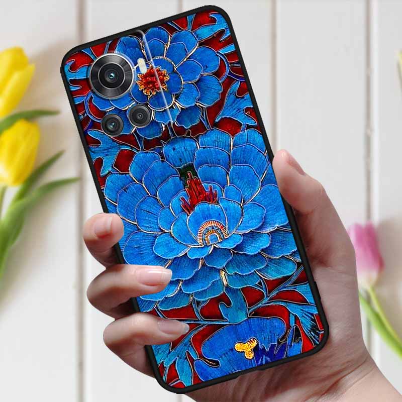 For Oneplus ACE Case Oneplus 10R 5G 3D Relief Cartoon Emboss Silicone Shockproof Cover For Oneplus 10 R Ace Case Coque Bumper