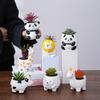 Ghiveci drăguț cu animale, Ghiveci pentru plante suculente, Ghiveci ceramic, Ornament de birou, Decor pentru casă