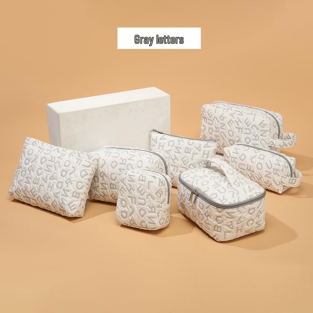 

Portable Large-Capacity Travel Makeup and Coin Bag – Cute, Colorful, and Handheld 7-Piece Set