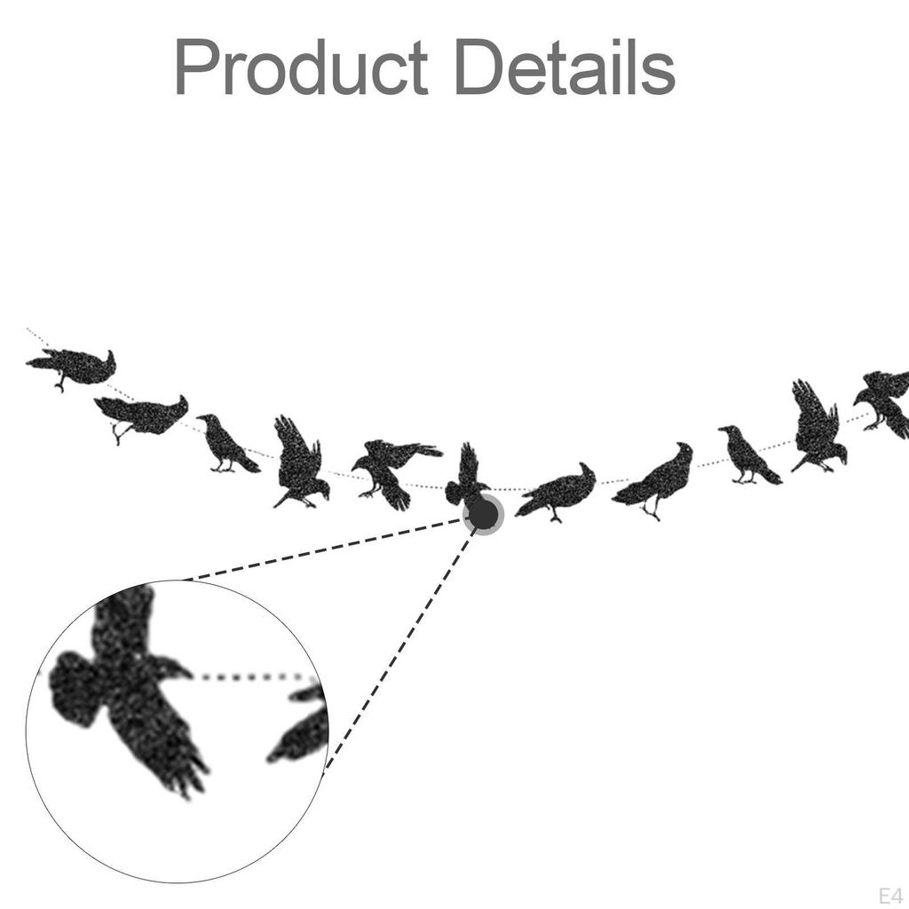Halloween Crow Hanging Decor Easy to Install Centerpiece Gift Lightweight Portable