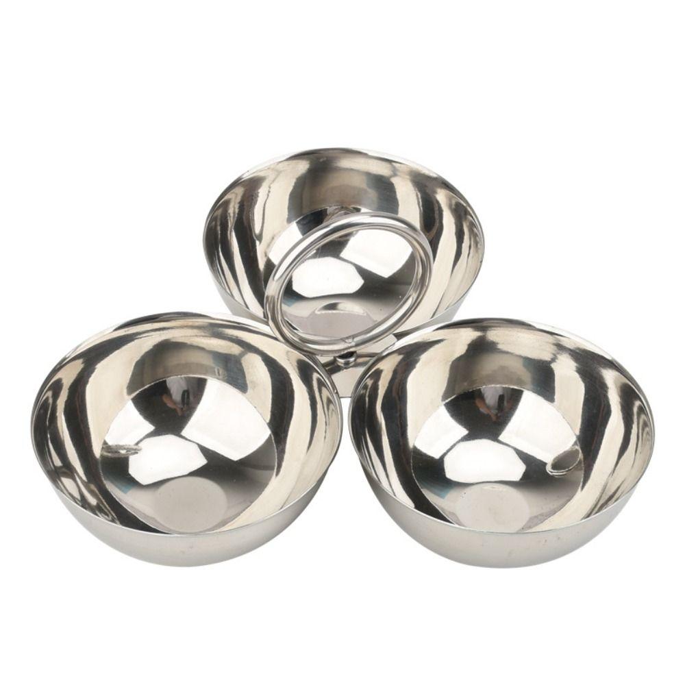 304 Stainless Steel Snack Bowl Round Bowl Circle Ring Handle Fruit Plate Rust-proof Multi-functional Appetizer Platter