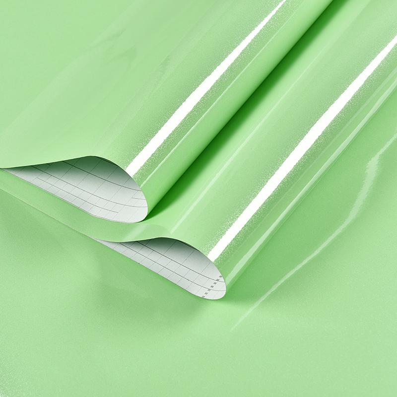 Kitchen Oil-proof Wallpapers Cabinet Desktop Wardrobe Renovation Wall Shiny Self-adhesive Furniture Decor Glossy Contact Films