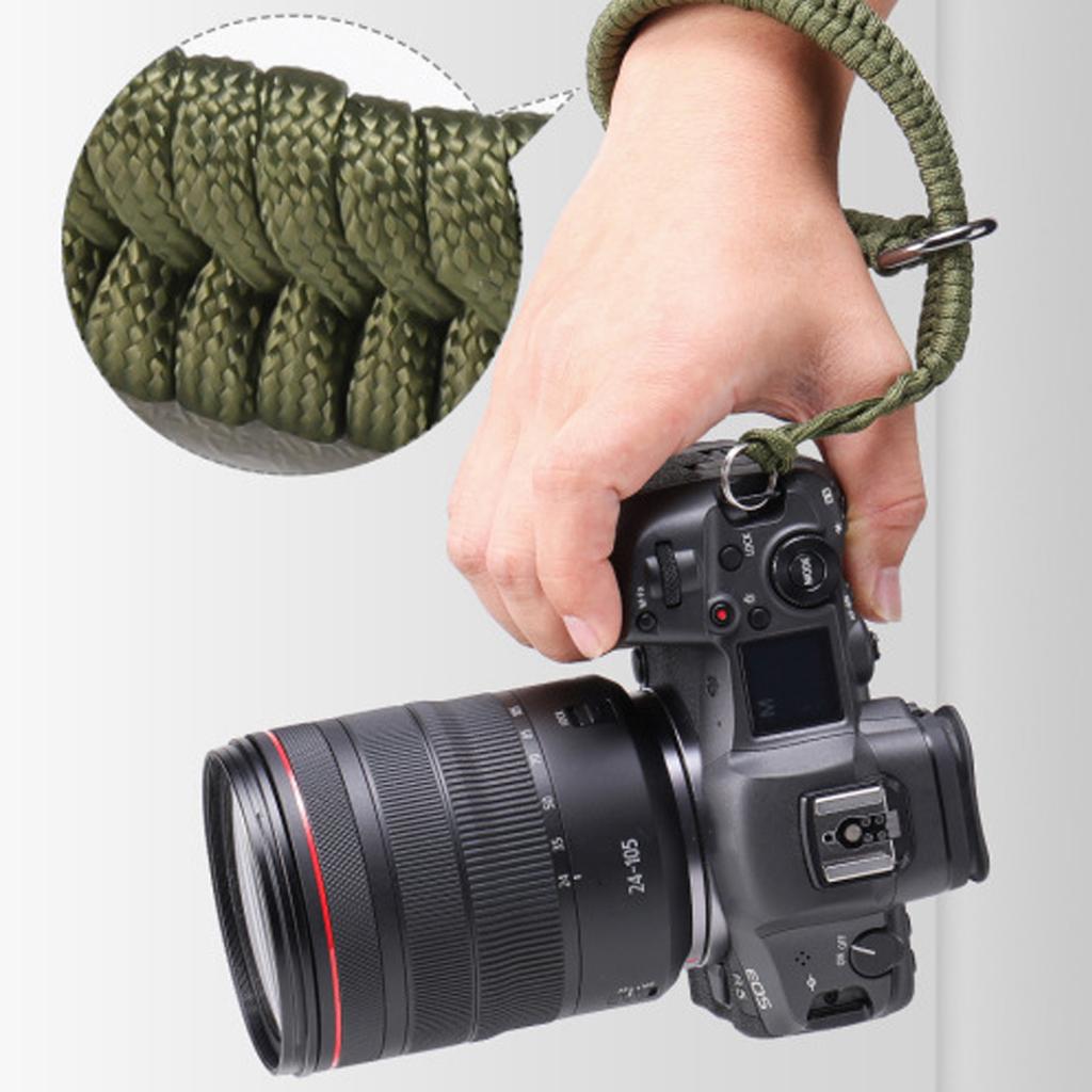 Quick Release Camera Hand Strap Adjustable Nylon Paracord Braid Hand Slings for DSLR Mirrorless Camera Security