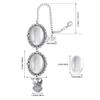 Graduation Cap Tassel Memorial Photo Charm Oval Antique Photo Chain Charm for Cap and Gown Ceremony Charm Easy to Use