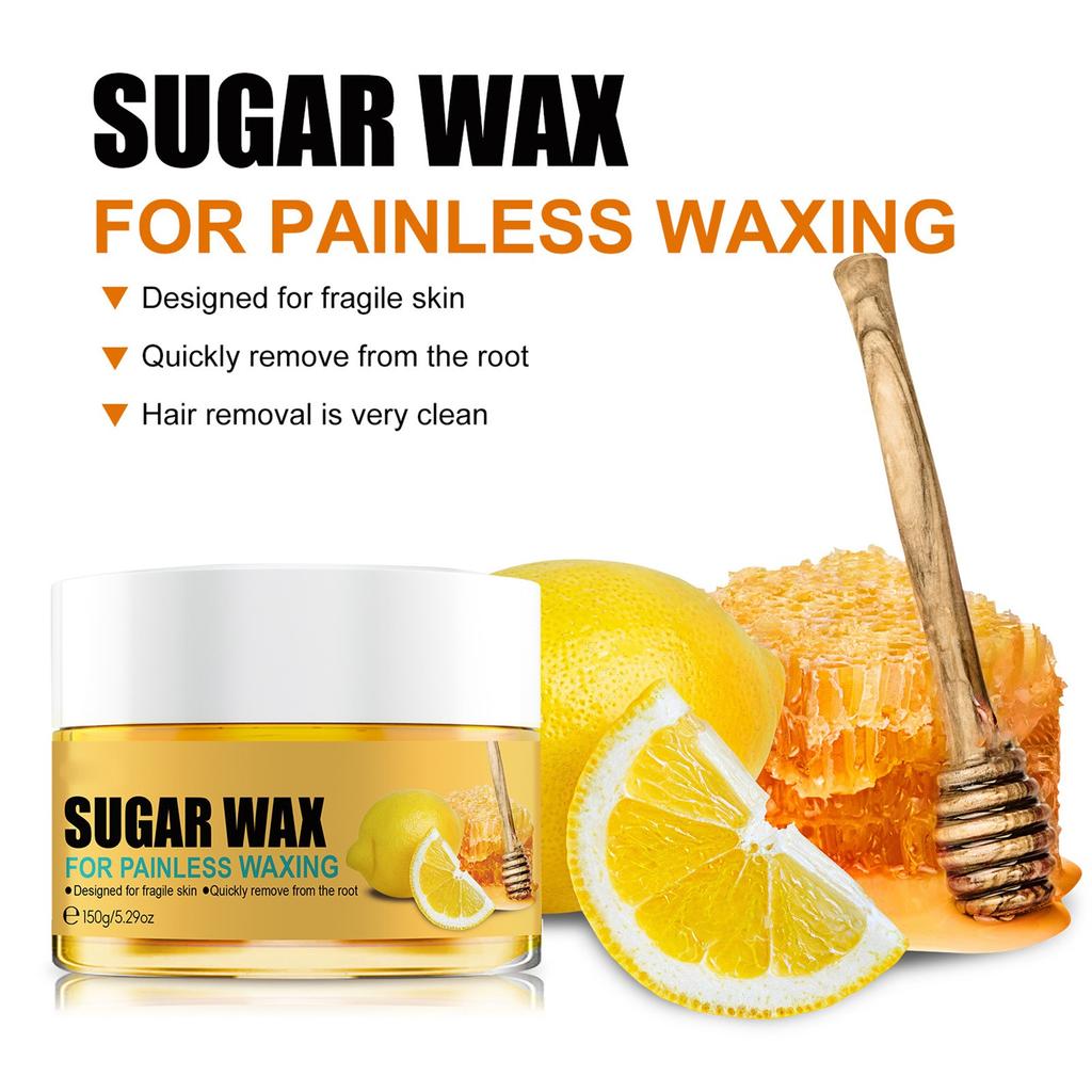 Haarentfernungswachs 50g + 2 Holzstäbchen und 3 Haarentfernungspapiere