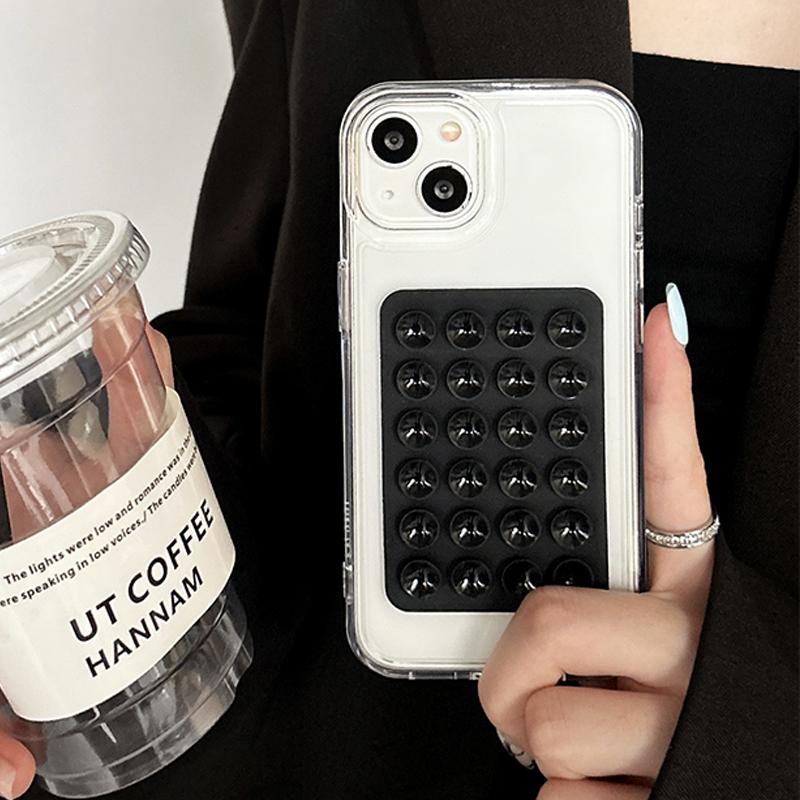 3D Suction Cup Airbag Phone Case for Xiaomi Mi 11 Lite 5G 14 13T 13 12T 12X 12 Pro Poco F5 X3 X6 Pro 5G Transparent Soft Cover