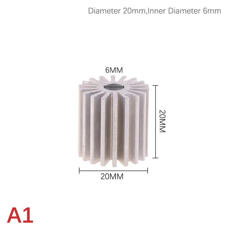 20Mm 27.5Mm 32Mm 40Mm 1W 3W Radiator High-Power Aluminum Led Radiator Led Light Heatsink