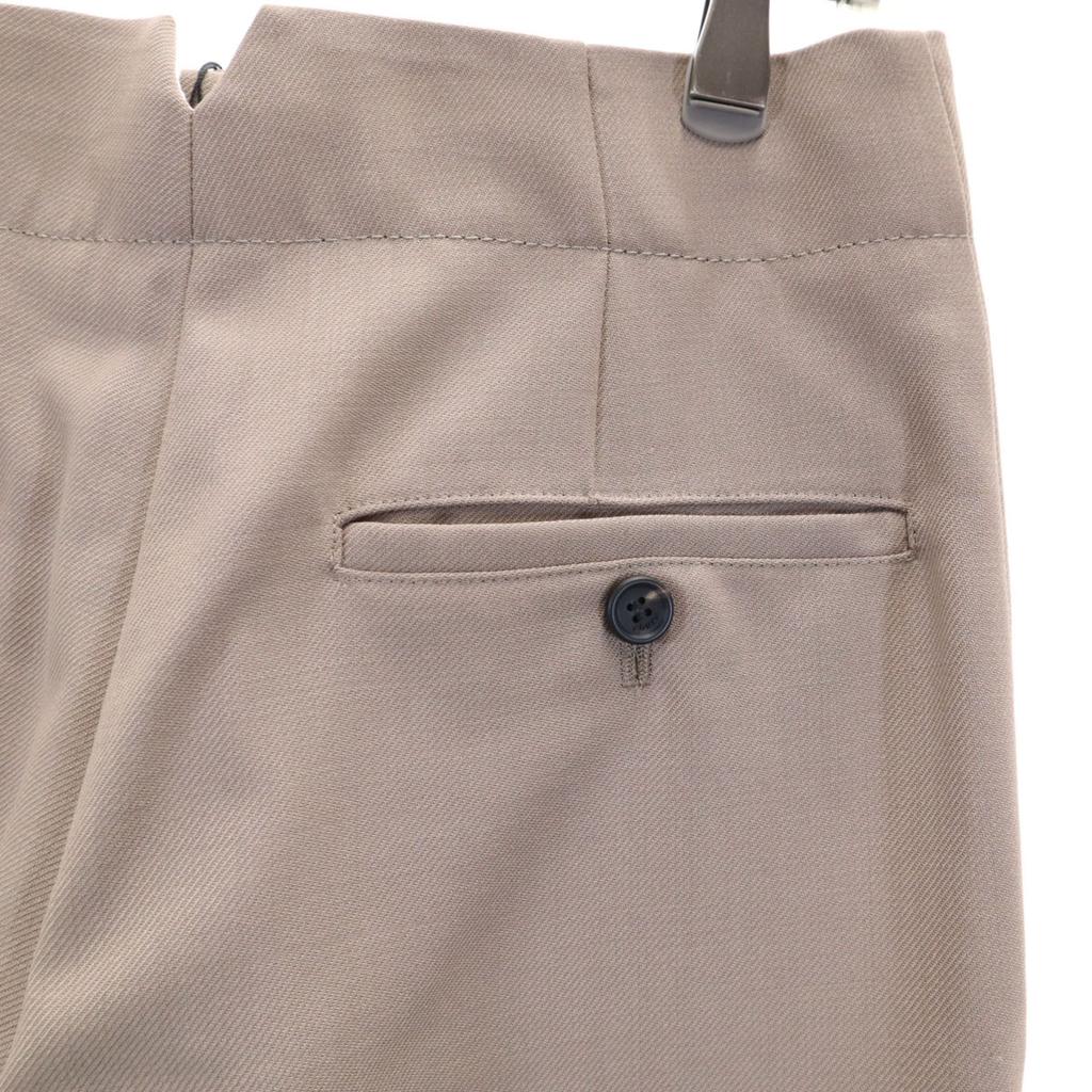 Unused Ebure Made In Japan Wool Tapered Pants 38 Beige Women Used