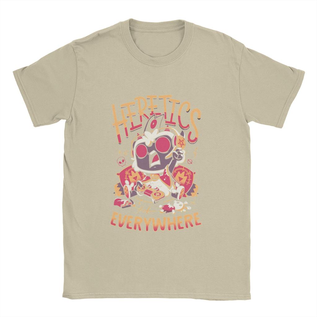 Casual T-Shirt Summer Beach Cult Of The Lamb  Trending T-Shirts  Cotton Tee Shirt for Male Y2K Classic Print Short Sleeve Tops