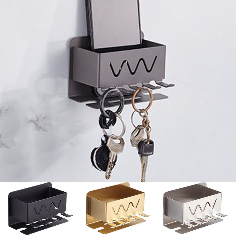 No-Punch Stainless Steel Toothbrush Holder Multi-slot Toothpaste Holder  Bathroom
