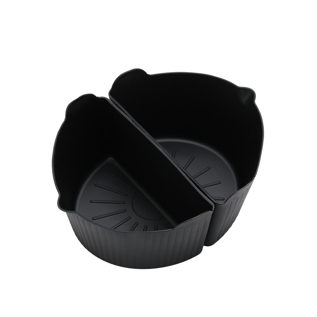 2 Stück Silikon Slow Cooker Einsätze Wiederverwendbar Silikon Slow Divider Auslaufsicher Hitzebeständig Einlage Schale Spülmaschine Küchenwerkzeuge