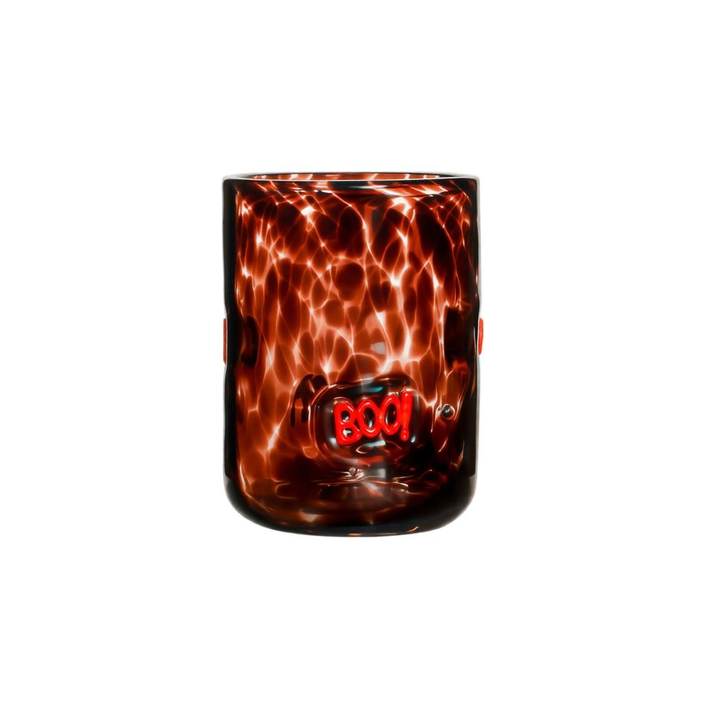 Halloween Flower Tumbler with Polka Dot Decals