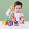 Baby Identify Animal Fruits Silicone Building Blocks Educational Chewing Toy For Early Learning And Sensory Development