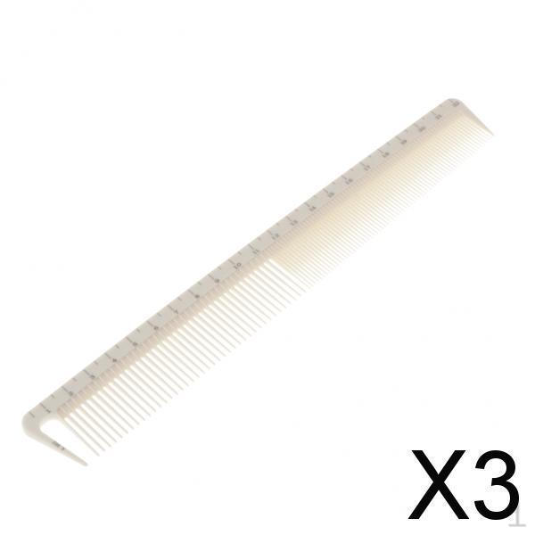 3xSalon Professional Barber Hairdressing Resin Comb Hair with Scale K002