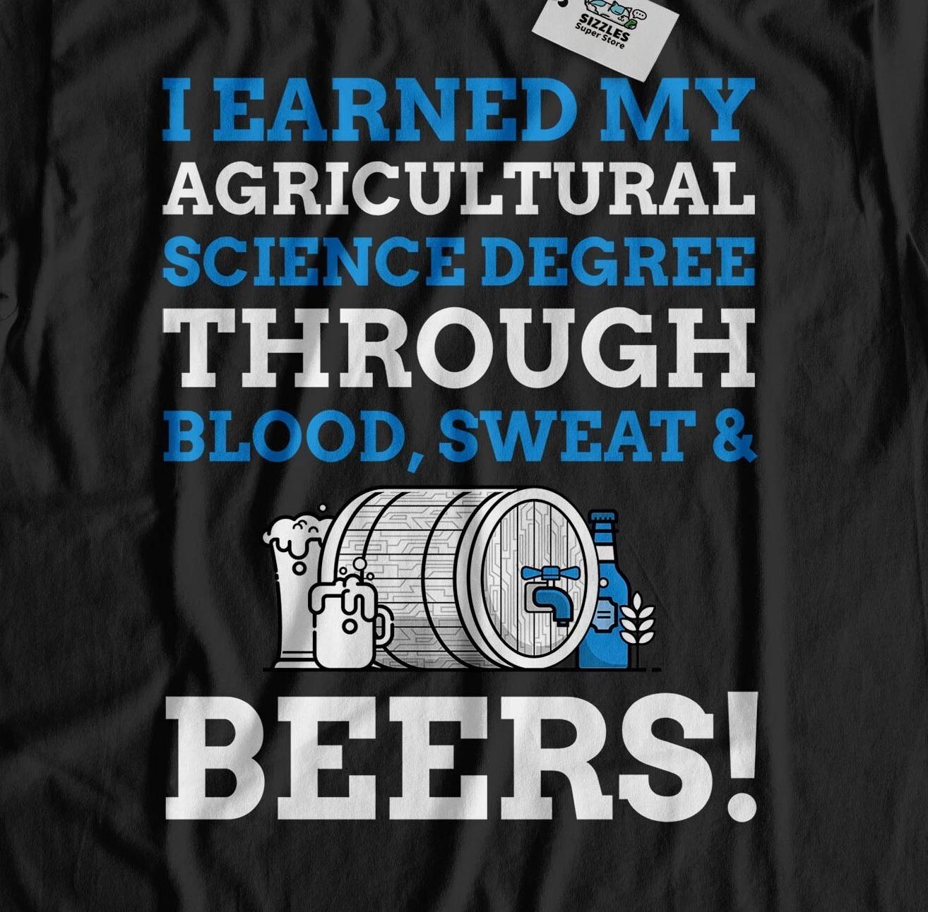 Unisex Funny Agricultural Science Degree T-Shirt Agriculture Graduate Gifts 2XL