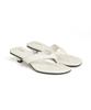 Deinet Enamel Flip Flop In Ivory
