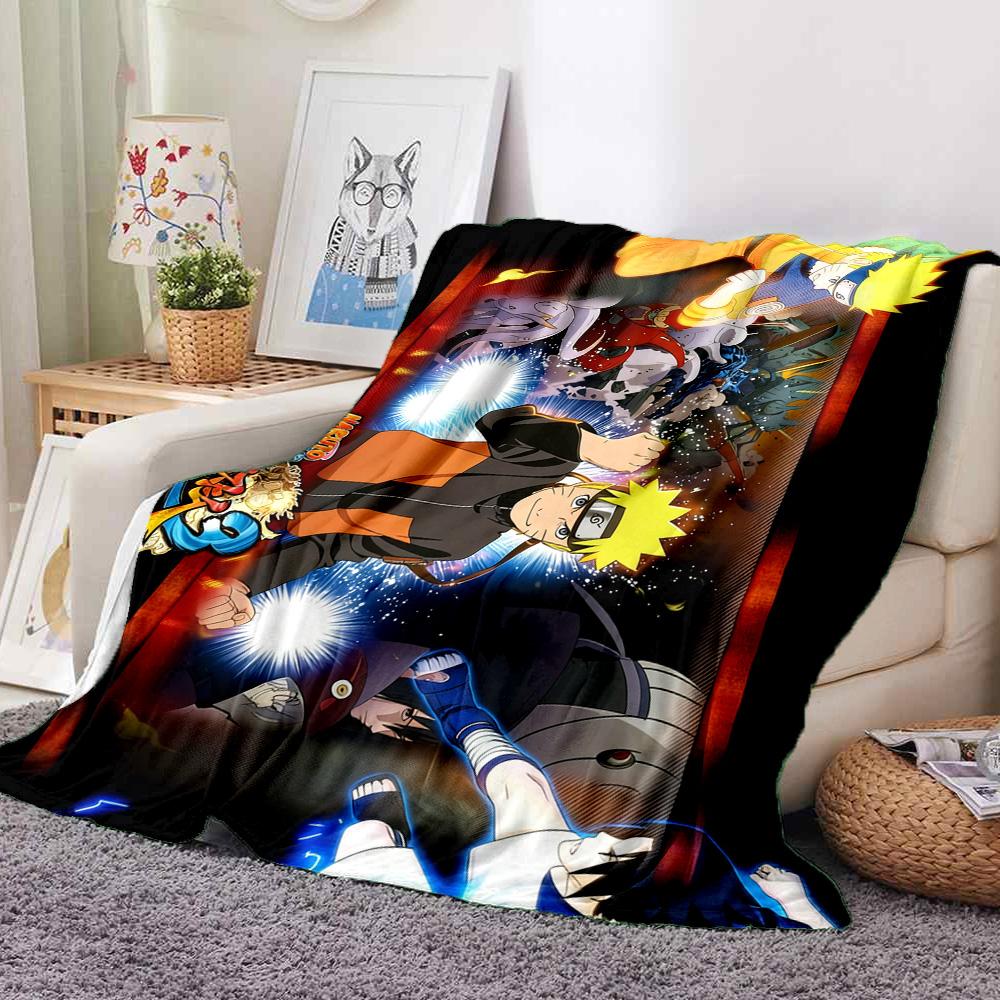 Naruto Battle Flannel Blanket Throw Blanket Soft Warm Sofa Bed Camping Car Home Decor Unique Christmas Gift C930895