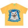 If I Shenan Once Ill Shenanigan Funny Cat Meme Tshirt Unisex Unisex Hiphop Tshirt Shortsleeved Loose Casual Cotton Tshirts