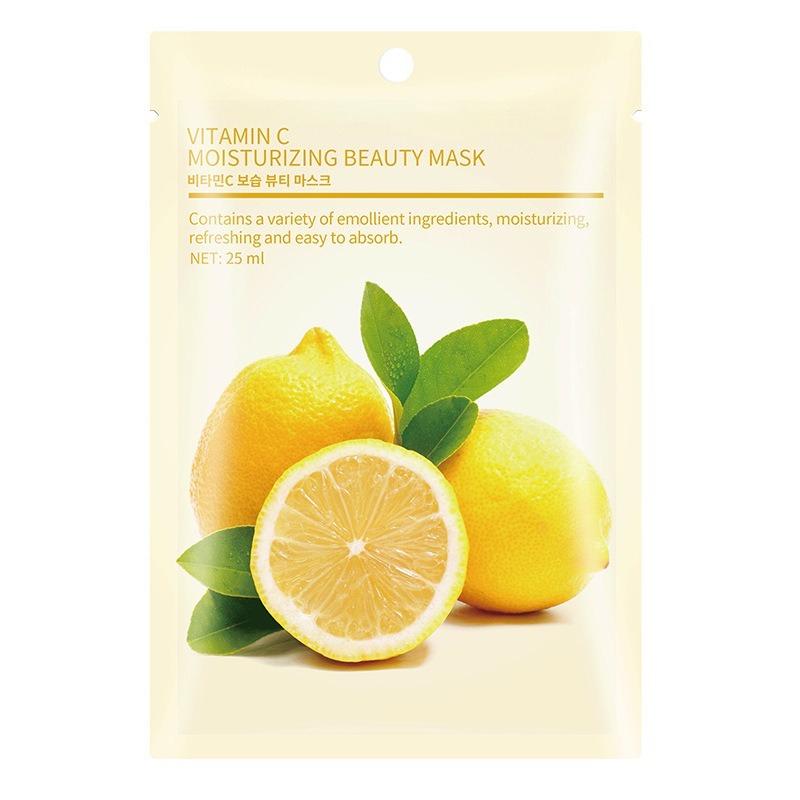 10PCS Tablet Fruit Mask Wholesale Hyaluronic Acid Hydrating Cucumber Rose Aloe Vera Plant Genuine