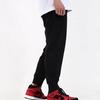 Air Jordan Letter Print Fleece-Lined Sports Joggers with Elastic Cuffs Men Bottoms Black DD1788-010