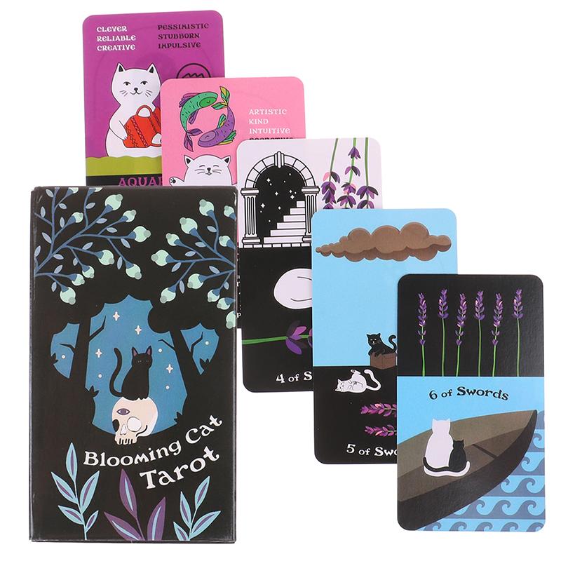 

Цветущий кот, карта Таро, пророчество, судьба, гадание, колода, семейная вечеринка, настольная игра