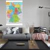 Německá mapa Německa s politickým rozdělením Obrázky Malby Mapa Domácí nástěnná dekorace, Cestovní/Vzdělávací pomůcky