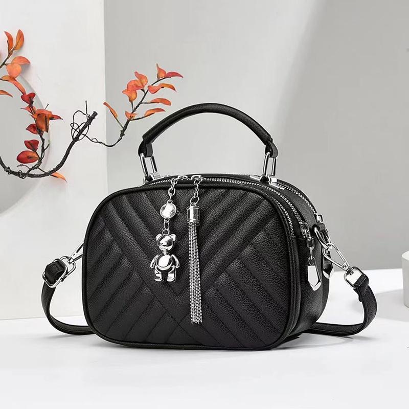 

Женские сумки Модные женские сумки через плечо большой вместимости Сумки Tide чёрный