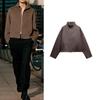 Spring New Arrival Fashion Wind Casual Versatile Stand Collar Long Sleeves Double Zipper Jacket Outwear 8491245