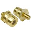 2X M6 M8 Thread Positive Negative Battery Post Connector Terminal Adapter Battery Pole Adapter Brass Battery Terminal Connector