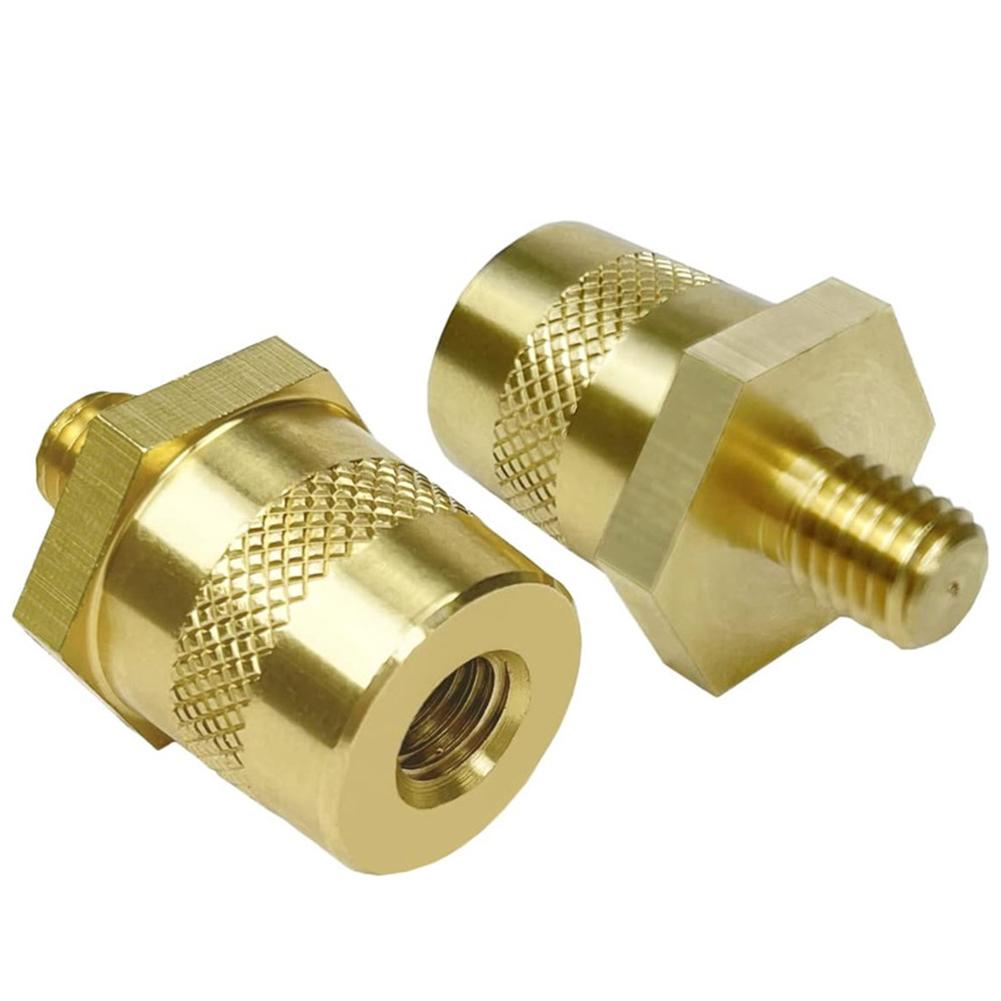 2X M6 M8 Thread Positive Negative Battery Post Connector Terminal Adapter Battery Pole Adapter Brass Battery Terminal Connector