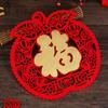 Flocked Window Sticker 3D Spring Festival Decoration  2024 Chinese New Year
