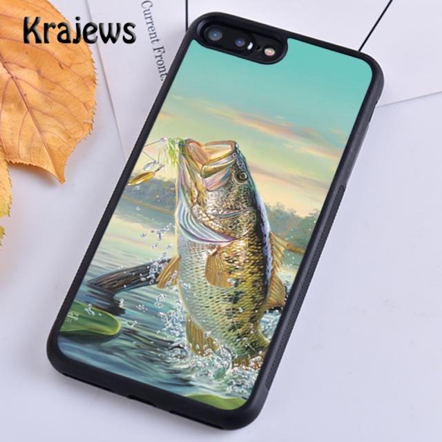 Krajews Rainbow Trout Fishing Skin Phone Case Cover For iPhone 17 Air 16 15 14 plus 12 13 pro max coque Fundas