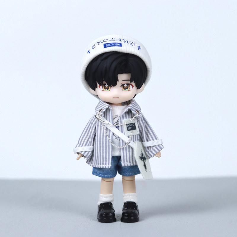 Love And Deepspace Shen Xinghui Li Shen Ob11 Doll 1/12 Bjd Gsc Full Action Figure Hoodie Denim Shorts Bag Outfit Dolls