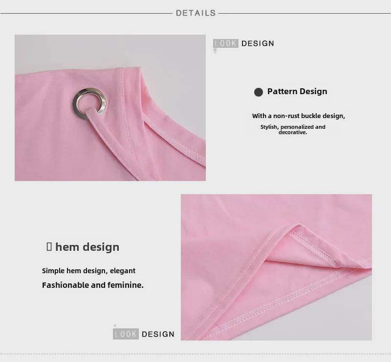 Korean Style Plus Size V-Neck Women's T-Shirt - Summer 2024 Trendy, Slimming, Solid Color, Short Sleeve Top