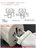 BESTEK by the Ministry of Trade and Overseas travel transformer Overseas outlet Conversion plug BF A O type with C type plug with cord Overseas outlet