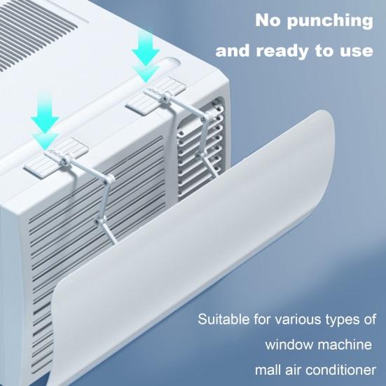 Air Conditioning Baffle Deflector Adjustable Simple Installation Universal Window Air Conditioners Windshield Anti-Wind Baffles Wind Guide