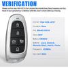 Keyless Entry Proximity Remote Key Fob Replacement for Hyundai Santa Cruz 2022 TQ8-FOB-4F27 95440-K5010 433MHz