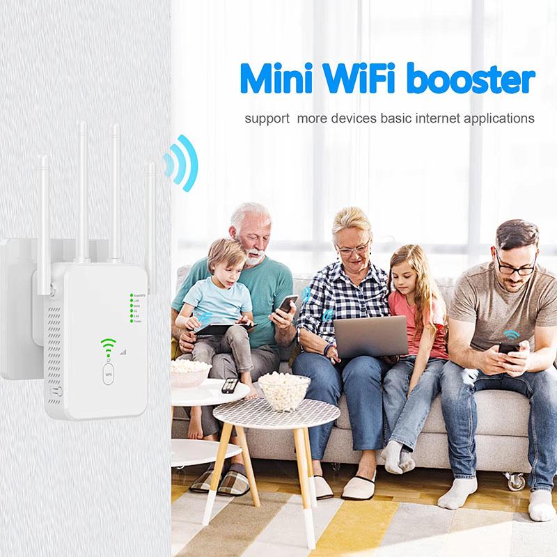 U10 Wifi Repeater Dual Band 2.4G/5G Wifi Router 802.11ax 300/1200Mbps Wireless Network Signal Repeater