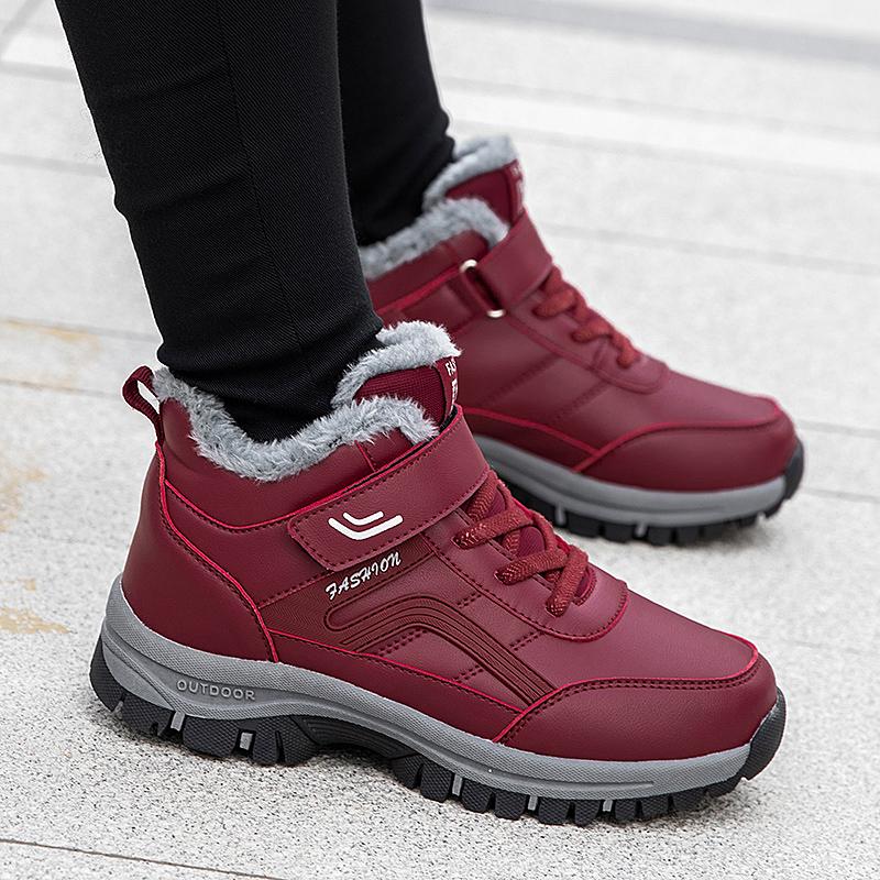 Winter large cotton shoes, velvet warm walking shoes, snow boots, sports shoes