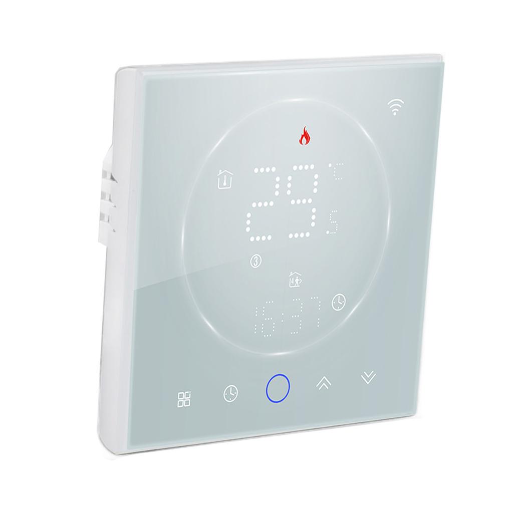 Programmable Smart Home Thermostat AC95.240V Voice Control LED Screen IP20 Energy Saving Smart WiFi Thermostat for Electric Heating