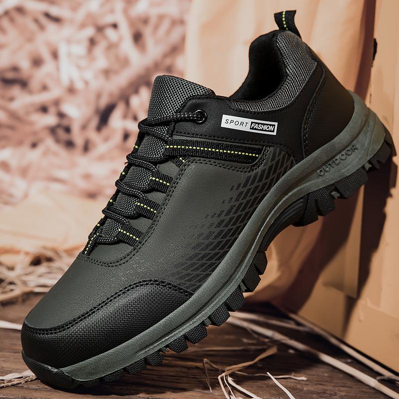 Fashion Men Autumn Outdoor Mountaineering Thick Bottom High Quality Casual Sneaker Large Men's Anti Slip Leisure Versatile Hiking Shoes