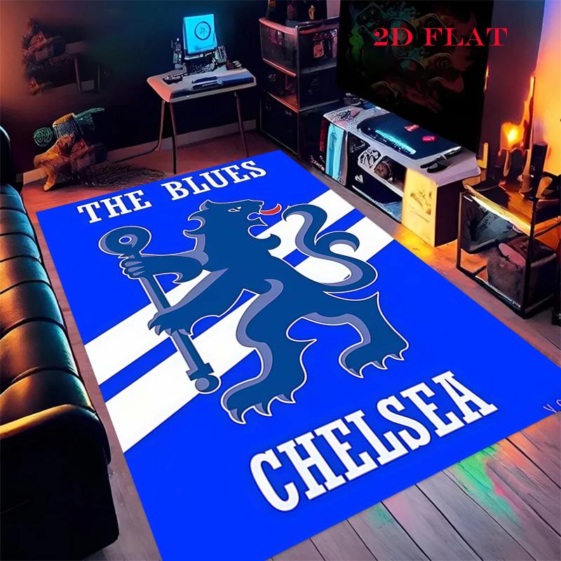 Chelsea FC Football Carpet Rug for Living Room Bedroom Home Sofa Decoration,Kids Play Nonslip Floor Mat
