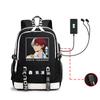 Riman My Hero Academy, Surrounding Backpack, Large-capacity Computer Bag with USB Port, Student Schoolbag