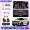 LHD TPE Car Floor Mat For Volkswagen VW Tavendor Accessories 2022 2023 2024 2025 Anti-dirty Foot Pads Mats Carpet Auto Inerior