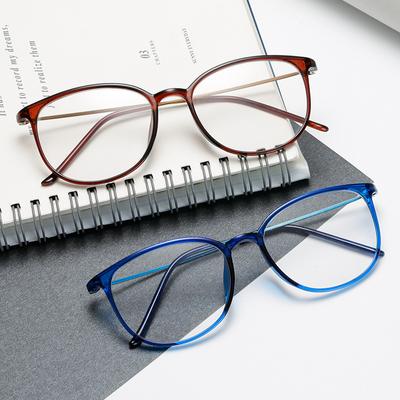 Anti-Blue Light Myopia Glasses Women Men Round Frame Nearsighted Prescription Glasses Diopter Espejuelos Graduados De