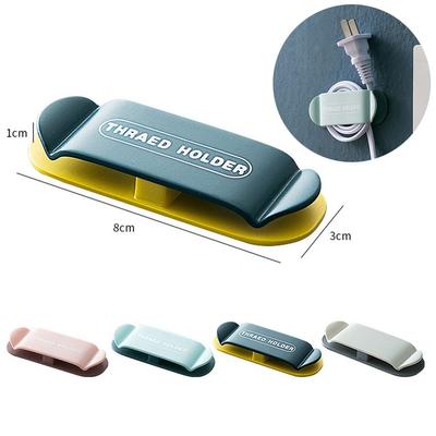 4 Stück/Packung Wandmontierte Stromkabelklemmen Befestigungsstreifen Stanzfreie Kabelorganizer Managementclips Für Wand- Und Tischmontage