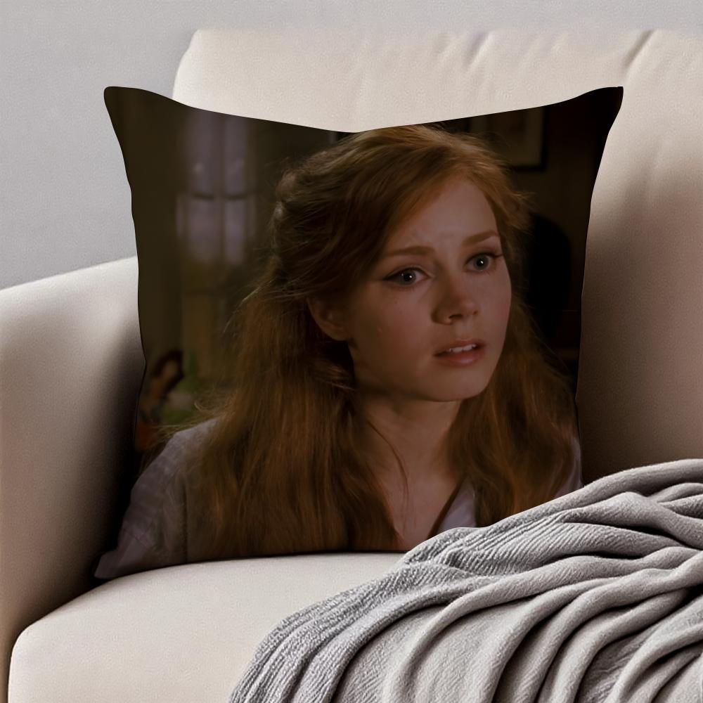 AAmy Adams Cushion Cover Pillowcase Antidustmite Invisible Zipper Short Plush Sofa Cushion